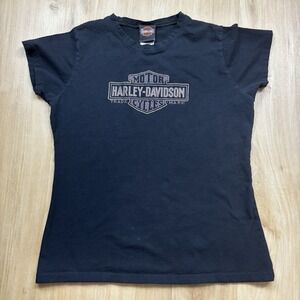 Harley Davidson Women's XL Tshirt Studded New Orleans Voodoo French Quarters